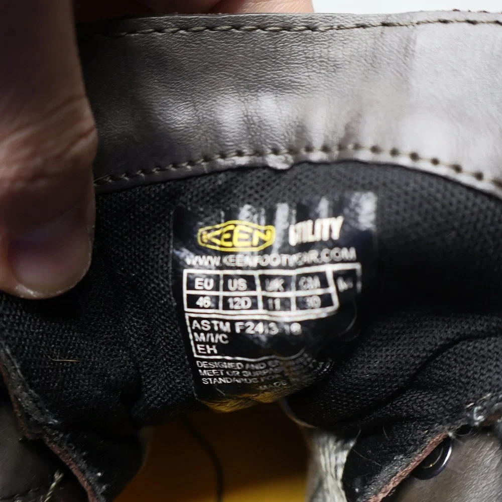 KEEN Mens 12D Work Boots Brown‎ San Jose 6